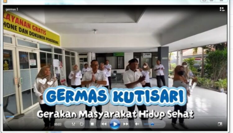 senam germas kelurahan kutisari